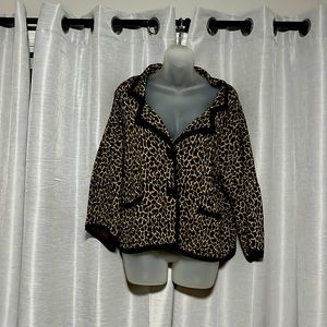 Cheetah Sweater Jacket